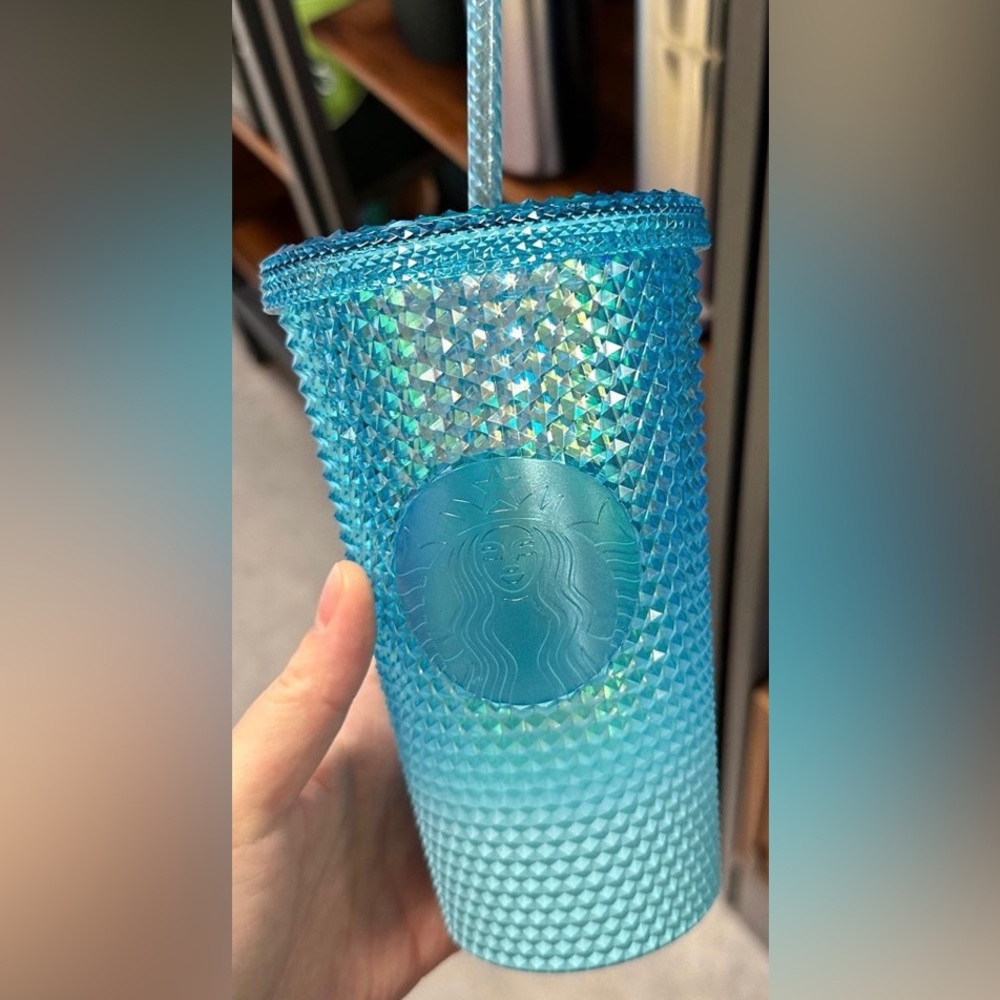 NEW JUST RELEASED 2023 STARBUCKS TUMBLER - Iridescent Ice blue gradient - 16 oz
